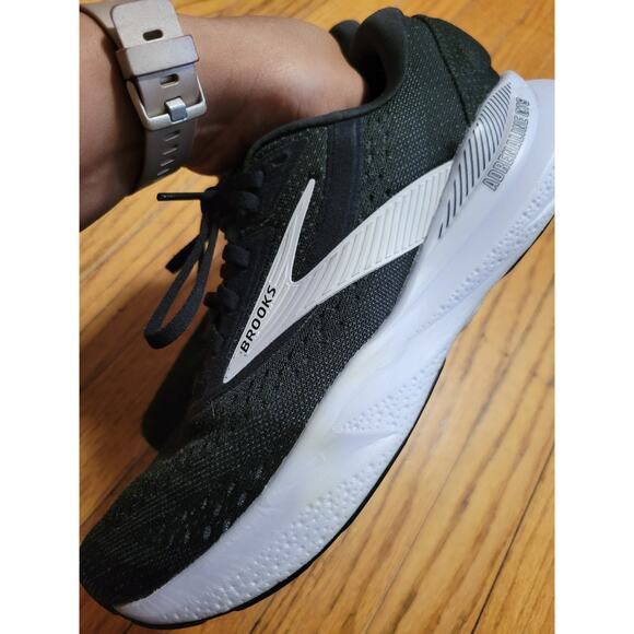 Brooks Womens Adrenaline GTS 24 Black Running Shoes Sneakers 8.5 D - Picture 10 of 12